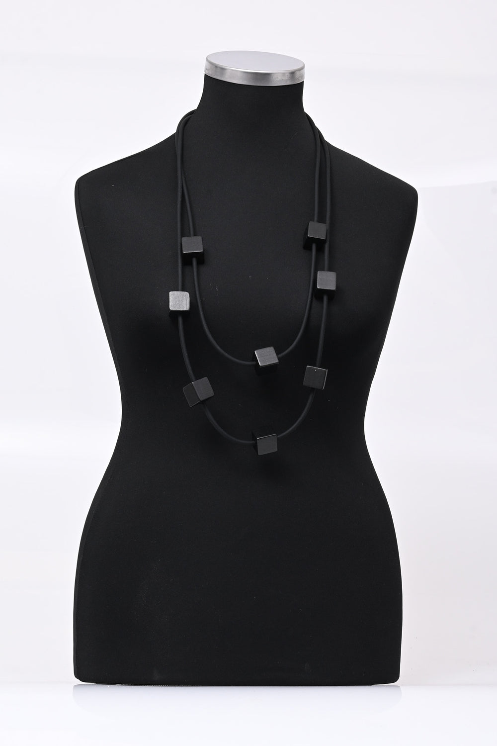 Collana neoprene cubi - Nero