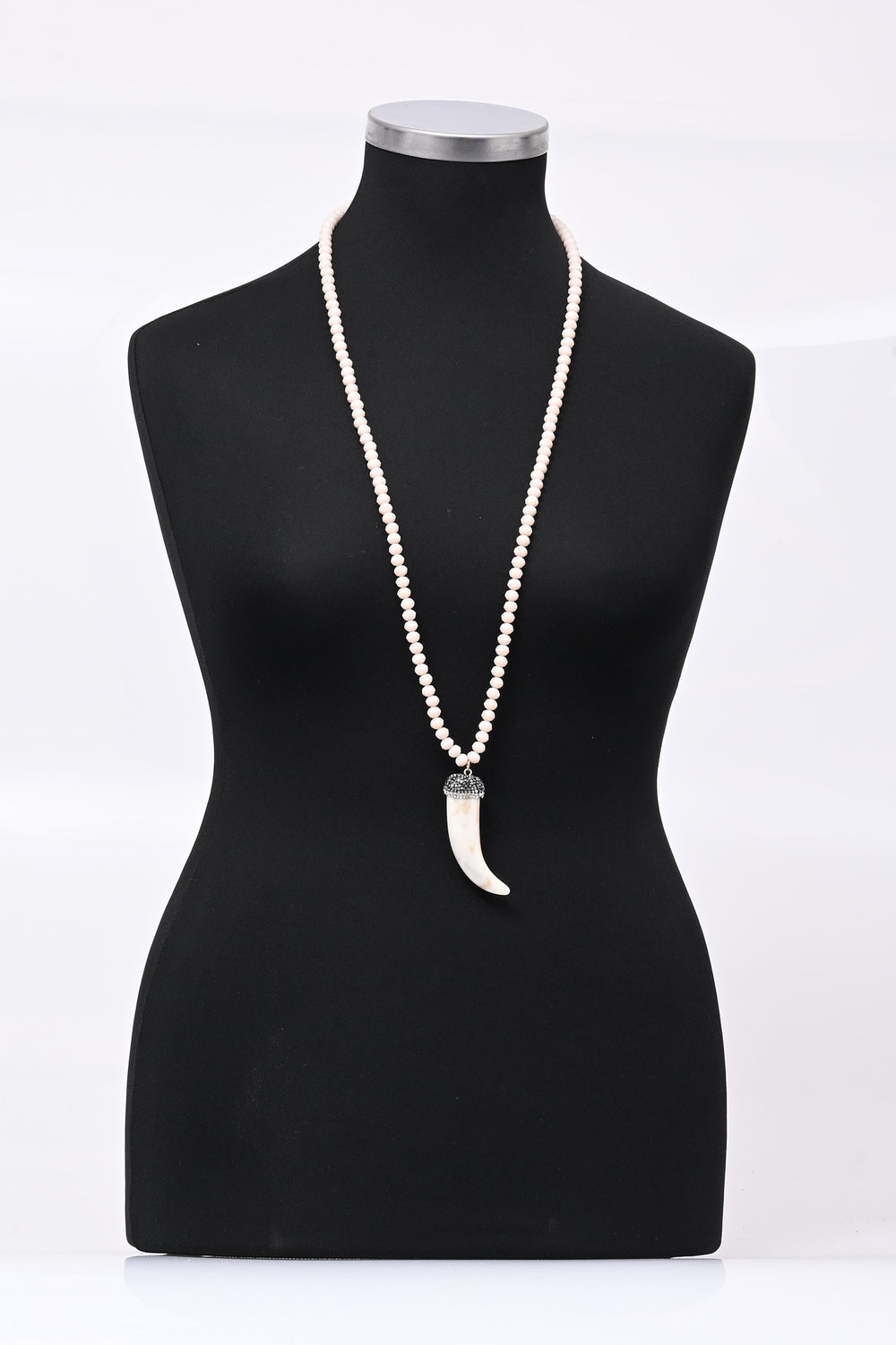 Collana corno Swarovski - Nude