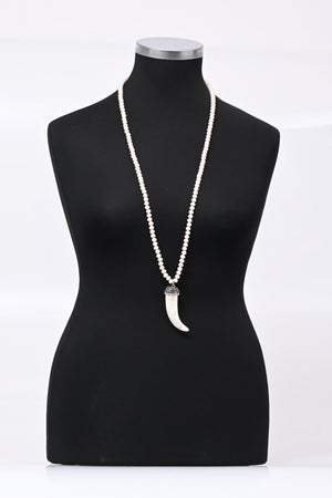 Collana corno Swarovski - Nude