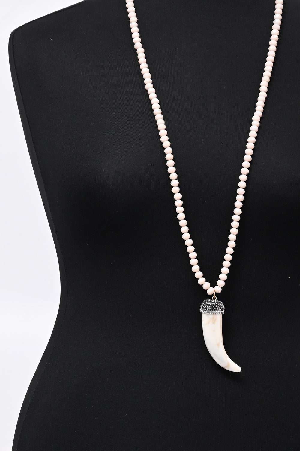 Collana corno Swarovski - Nude