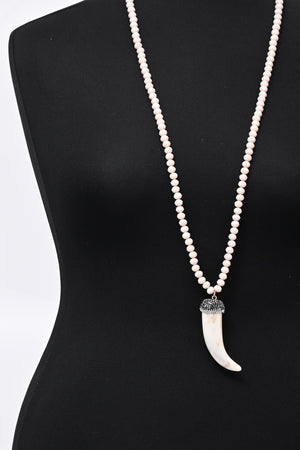 Collana corno Swarovski - Nude