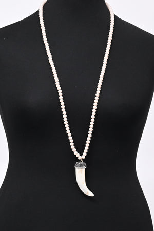 Collana corno Swarovski - Nude