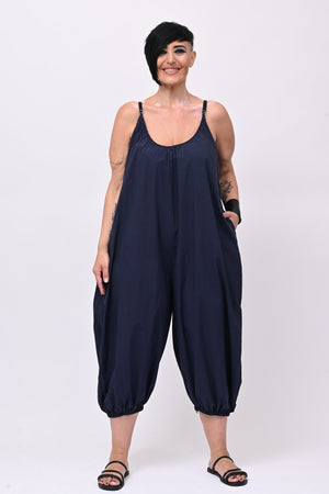 Jumpsuit over cotone - Blu
