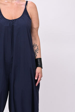 Jumpsuit over cotone - Blu