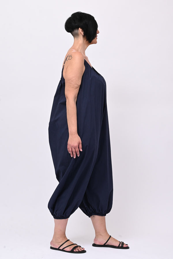 Jumpsuit over cotone - Blu