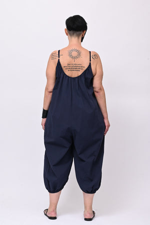 Jumpsuit over cotone - Blu