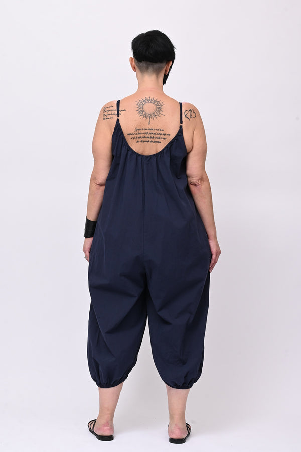 Jumpsuit over cotone - Blu