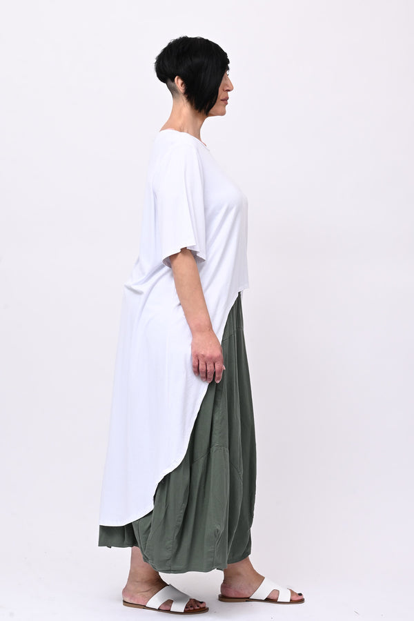 Maglia mezza manica coda - Bianco