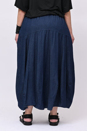 Gonna jeans palloncino - Jeans scuro