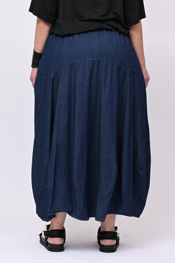 Gonna jeans palloncino - Jeans scuro