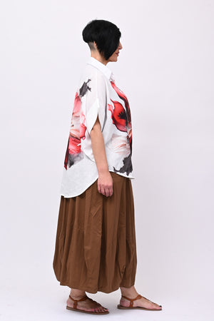 Camicia lino orchidea - Bianco