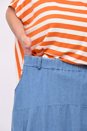 Gonna jeans palloncino - Jeans chiaro