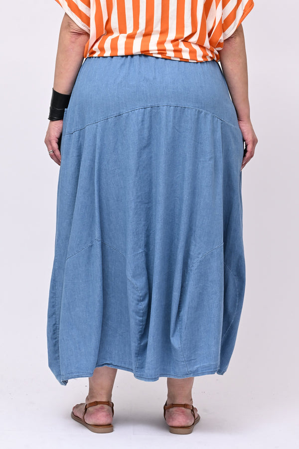 Gonna jeans palloncino - Jeans chiaro