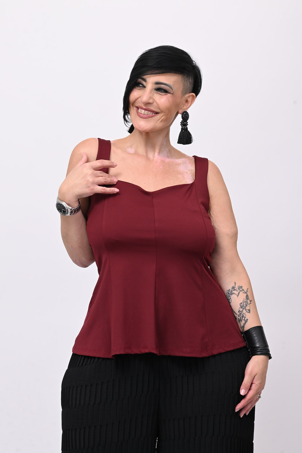Top licra peplum - India