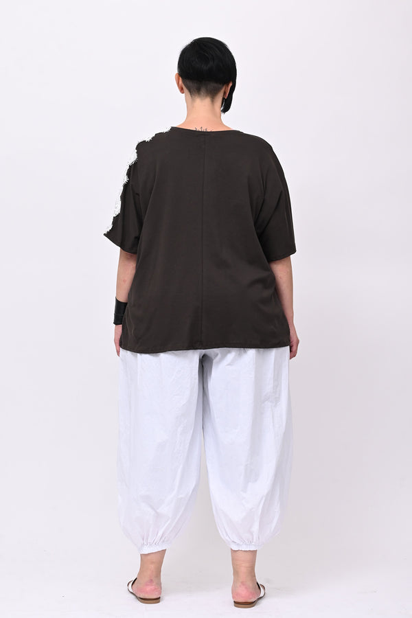 T-shirt over macramè - Moro