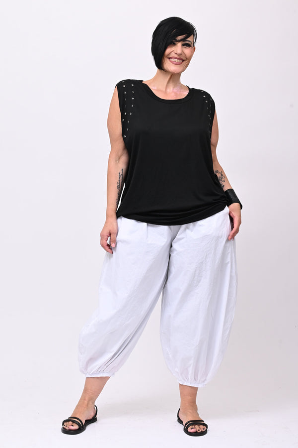 Top stelle borchie - Nero