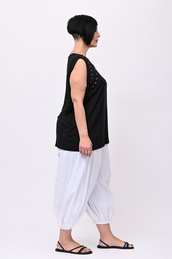 Top stelle borchie - Nero