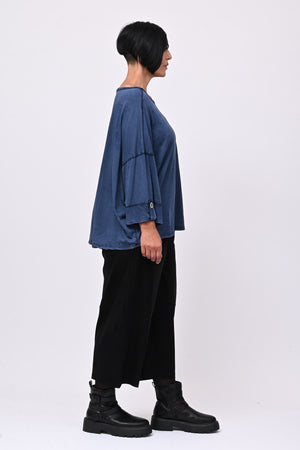 T-shirt maltinta taschino - Blu