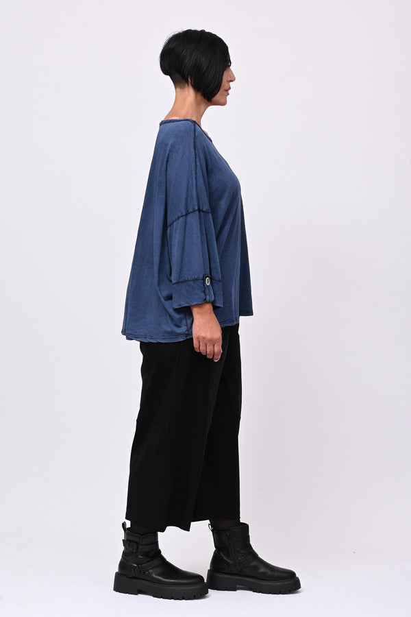 T-shirt maltinta taschino - Blu