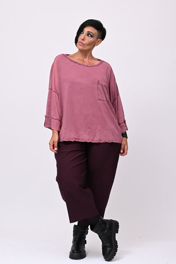 T-shirt maltinta taschino - Vino