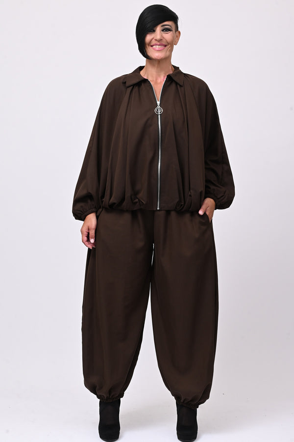 Completo zip elastico - Moro