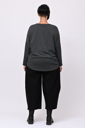 T-shirt cuore bulloni - Grigio piombo