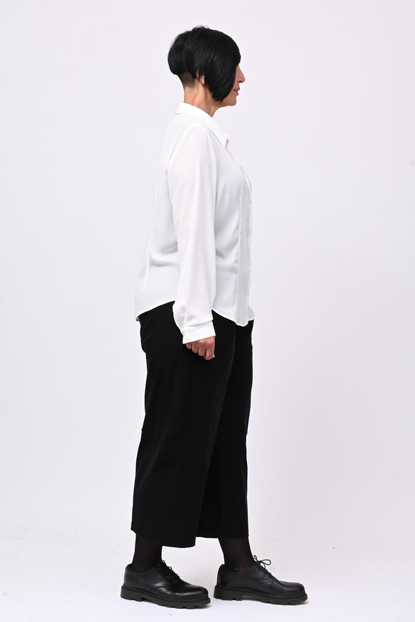 Camicia basic bottoni - Bianco