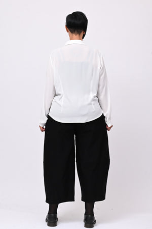 Camicia basic bottoni - Bianco
