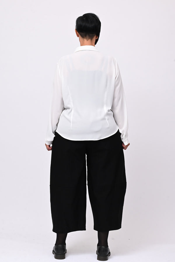 Camicia basic bottoni - Bianco