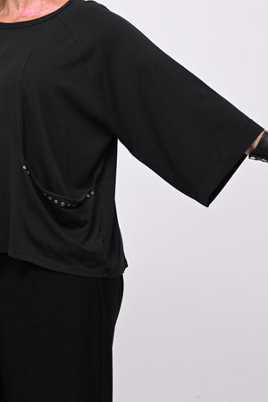 T-shirt tasca e bulloni - Nero