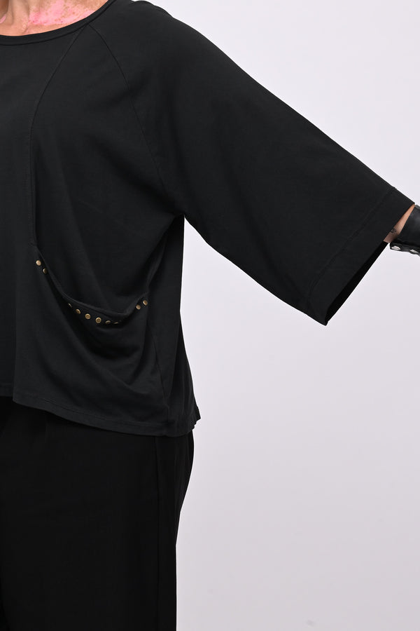 T-shirt tasca e bulloni - Nero