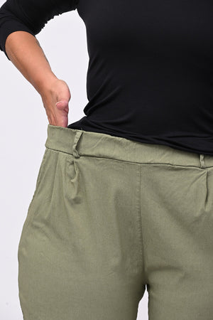 Pantalone bengalina over - Verde militare