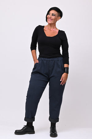 Bengaline oversized trousers - Blue