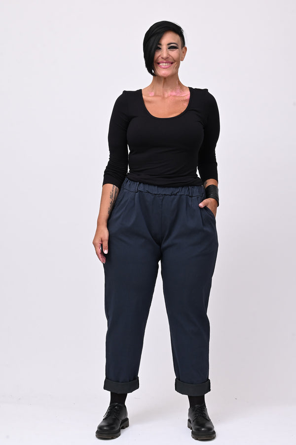 Bengaline oversized trousers - Blue