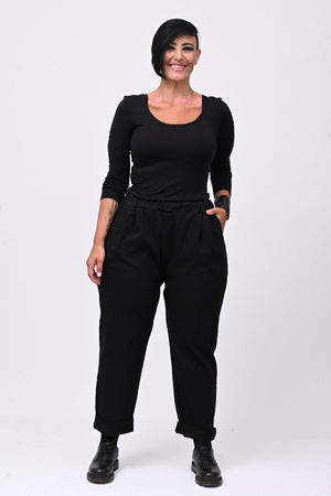 Pantalone bengalina over - Nero