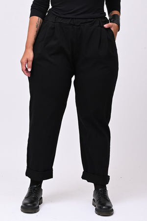 Pantalone bengalina over - Nero
