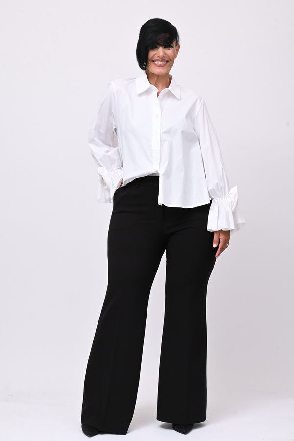 Pantalone taglio uomo zampa - Nero