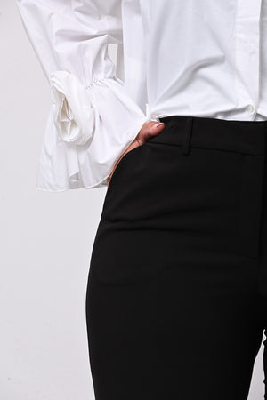 Pantalone taglio uomo zampa - Nero