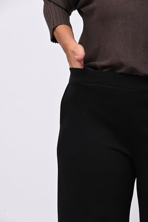 Pantalone maxi bordo - Nero
