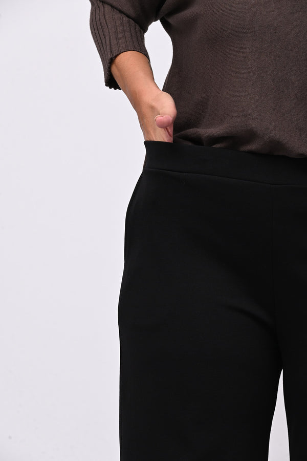 Pantalone maxi bordo - Nero