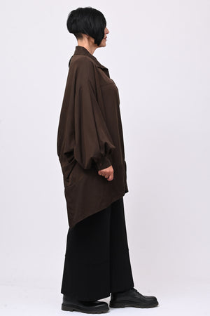 Camicia over stondata - Moro