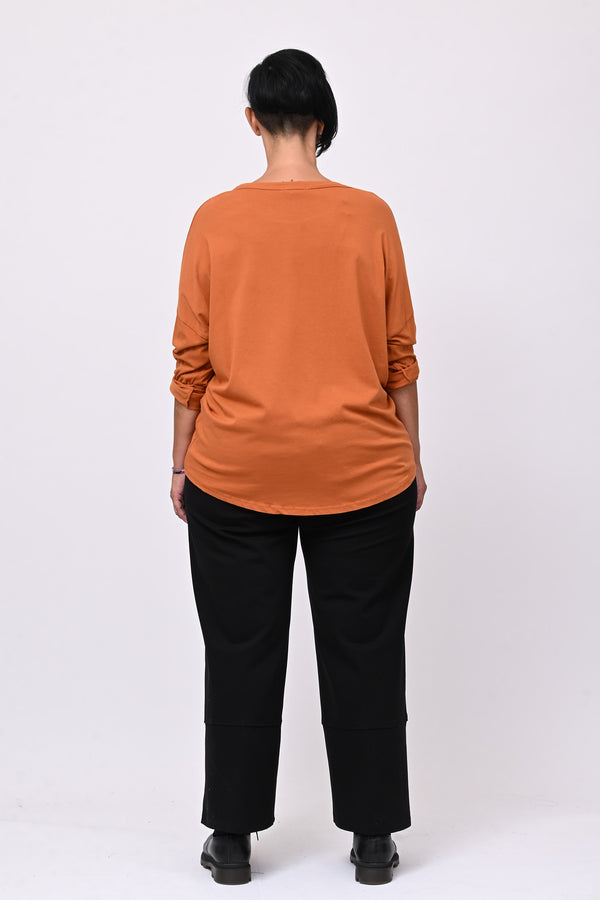 T-shirt cuore bulloni - Ruggine