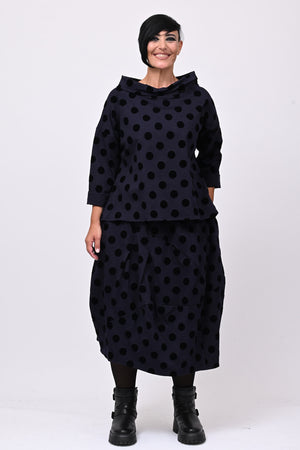 Gonna palloncino pois - Blu