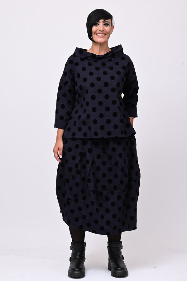 Gonna palloncino pois - Blu