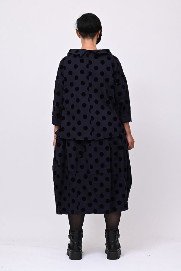 Gonna palloncino pois - Blu