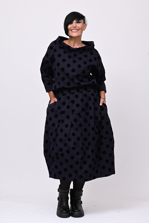 Gonna palloncino pois - Blu