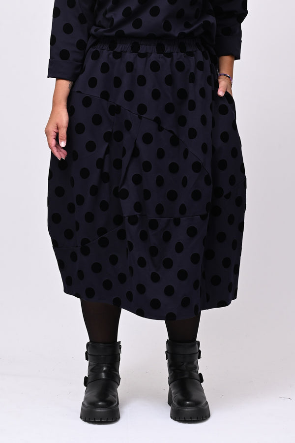 Gonna palloncino pois - Blu
