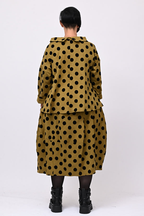 Gonna palloncino pois - Oliva
