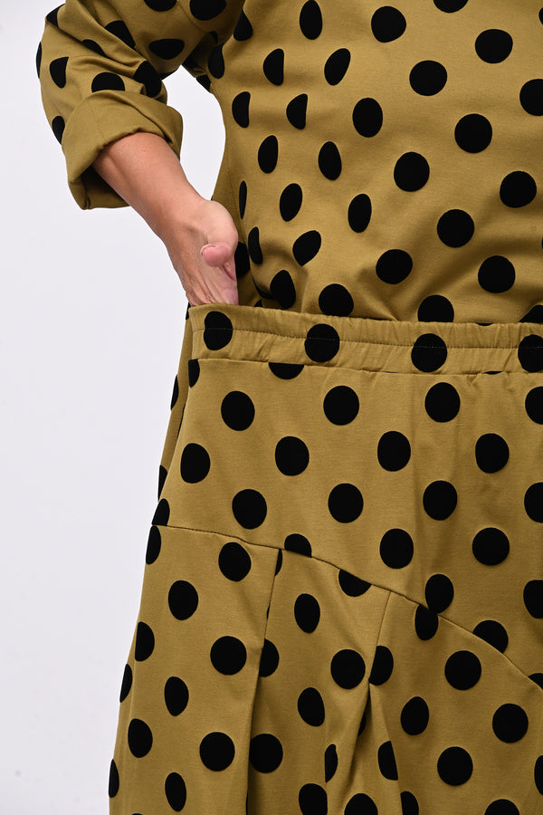 Gonna palloncino pois - Oliva