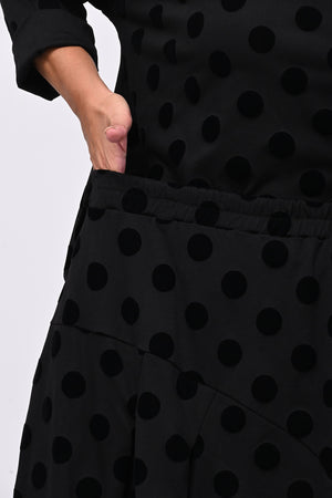 Gonna palloncino pois - Nero